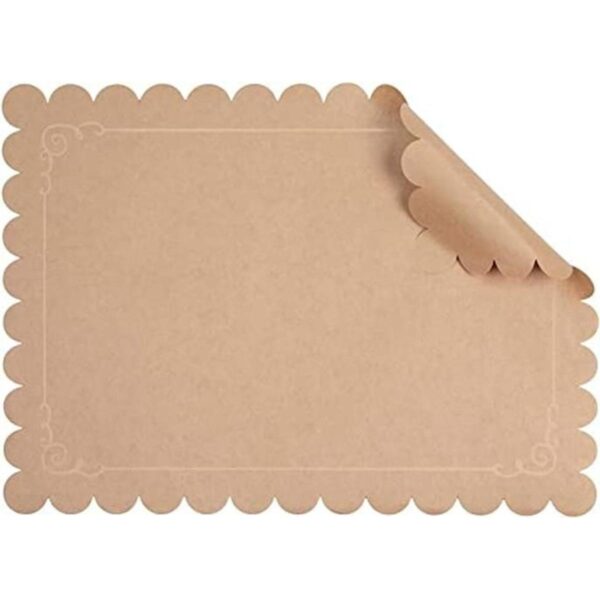 Paquete de 100 manteles individuales desechables de papel