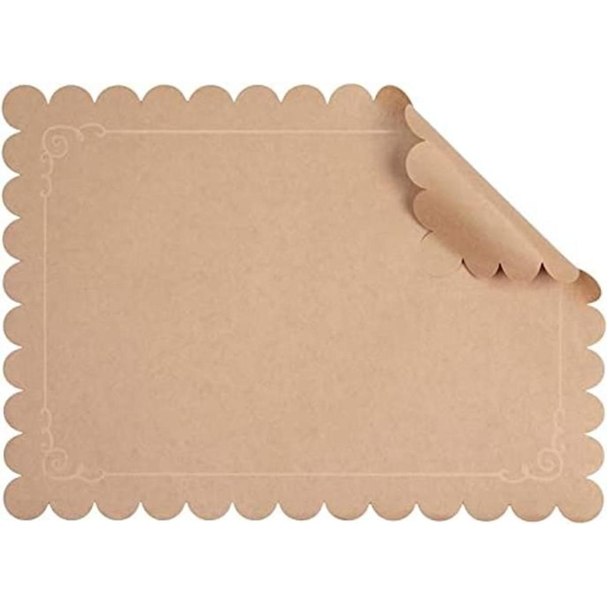 Paquete de 100 manteles individuales desechables de papel