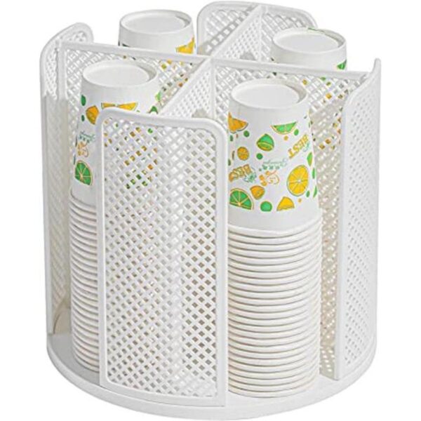 Paper Cup and Lid Holder Plastic Cup Storage Organizer_1