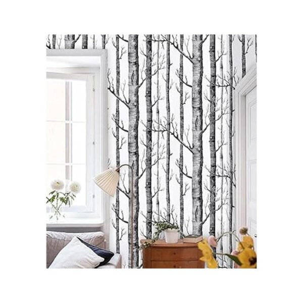 Papel tapiz de árbol de abedul de 17.7 x 197 pulgadas_5