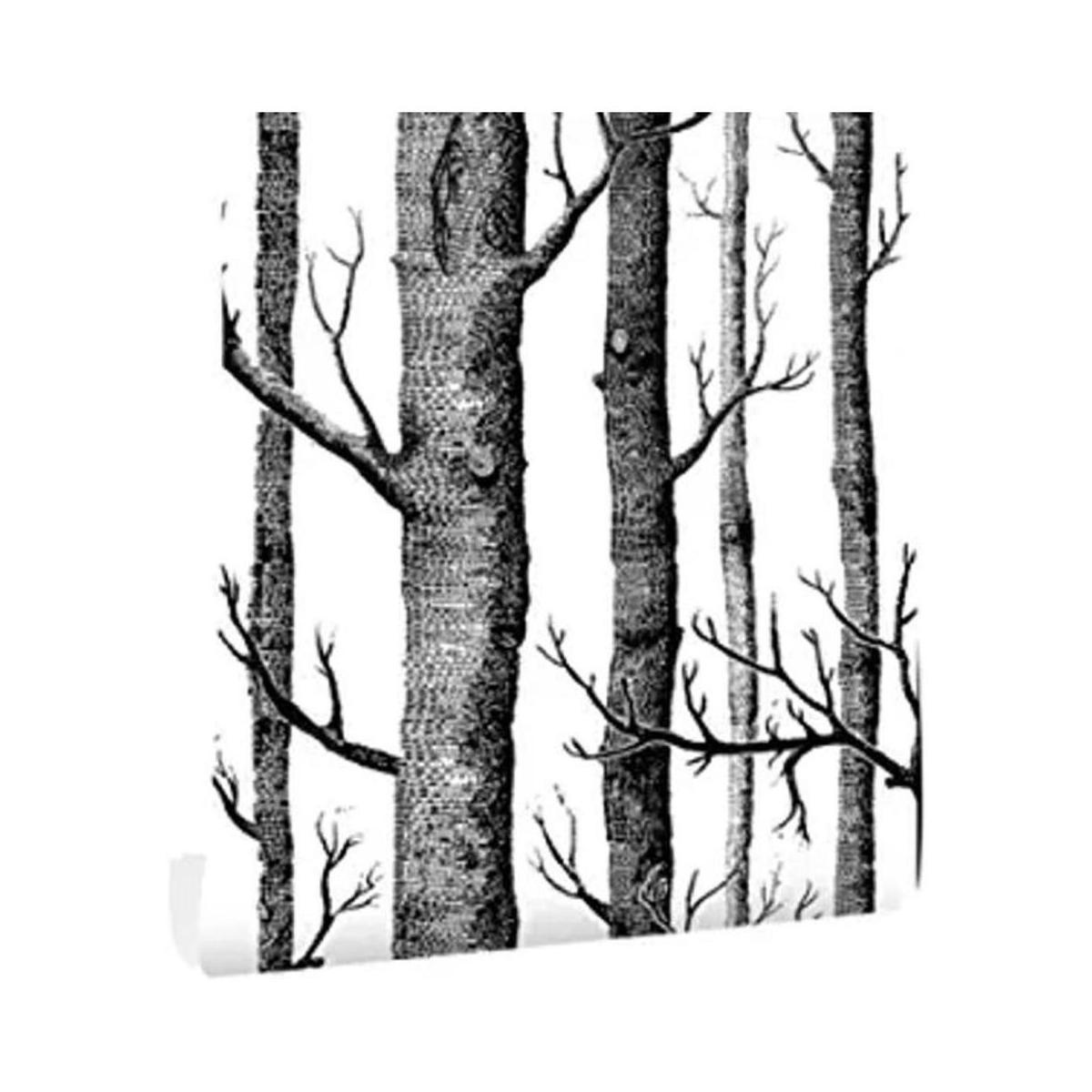 Papel tapiz de árbol de abedul de 17.7 x 197 pulgadas
