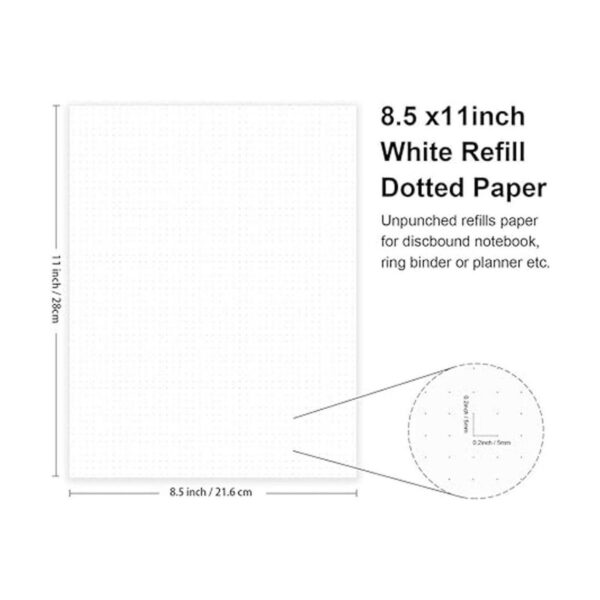 Papel de repuesto sin perforar papel de hojas sueltas A4_2