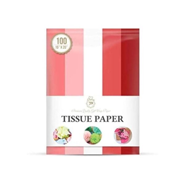 Papel de seda rojo rosa blanco para regalo del día de San_1