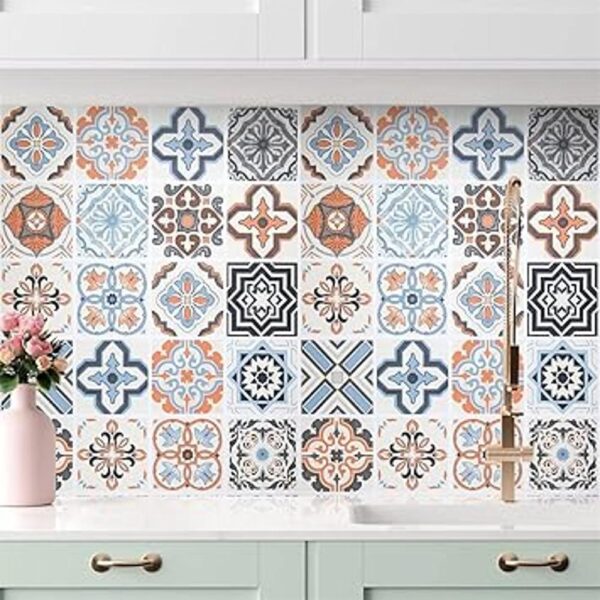 Papel tapiz autoadhesivo con patrones bohemios estilo