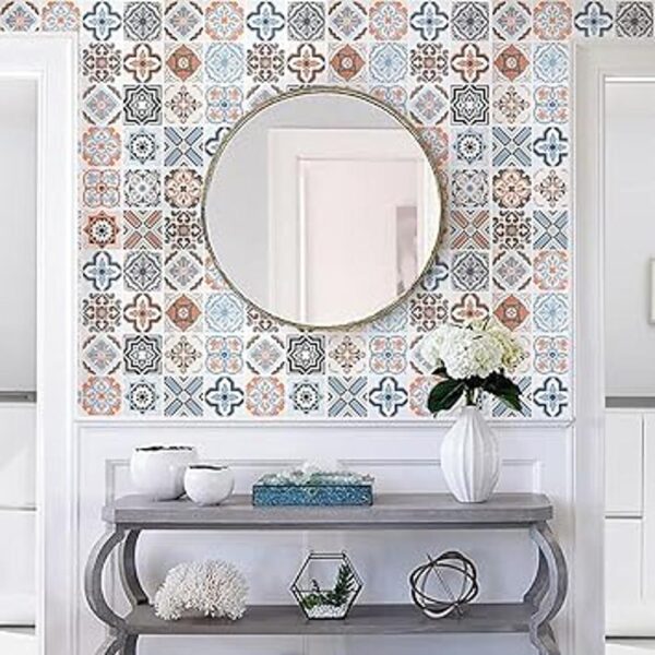 Papel tapiz autoadhesivo con patrones bohemios estilo