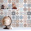 Papel tapiz autoadhesivo con patrones bohemios estilo