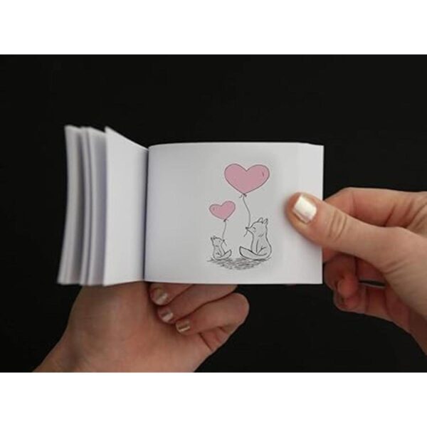 Papel de libro abatible en blanco con agujeros 720 hojas_4