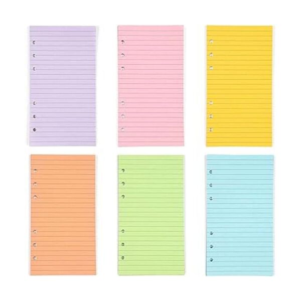 Papel de carpeta rayado papel de repuesto A6 de 6_2