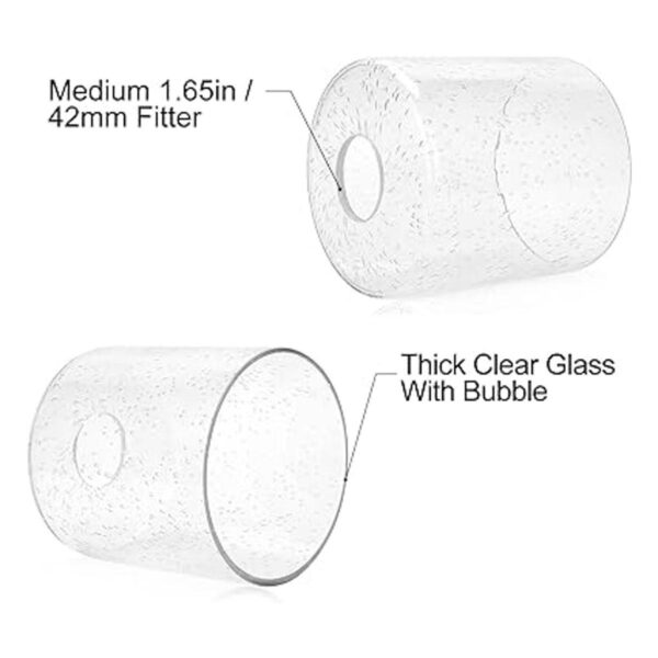 Pantalla de cristal de repuesto para lámpara de cristal de