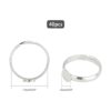 PandaHall 40 anillos ajustables en blanco anillos de