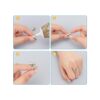 PandaHall 40 anillos ajustables en blanco anillos de