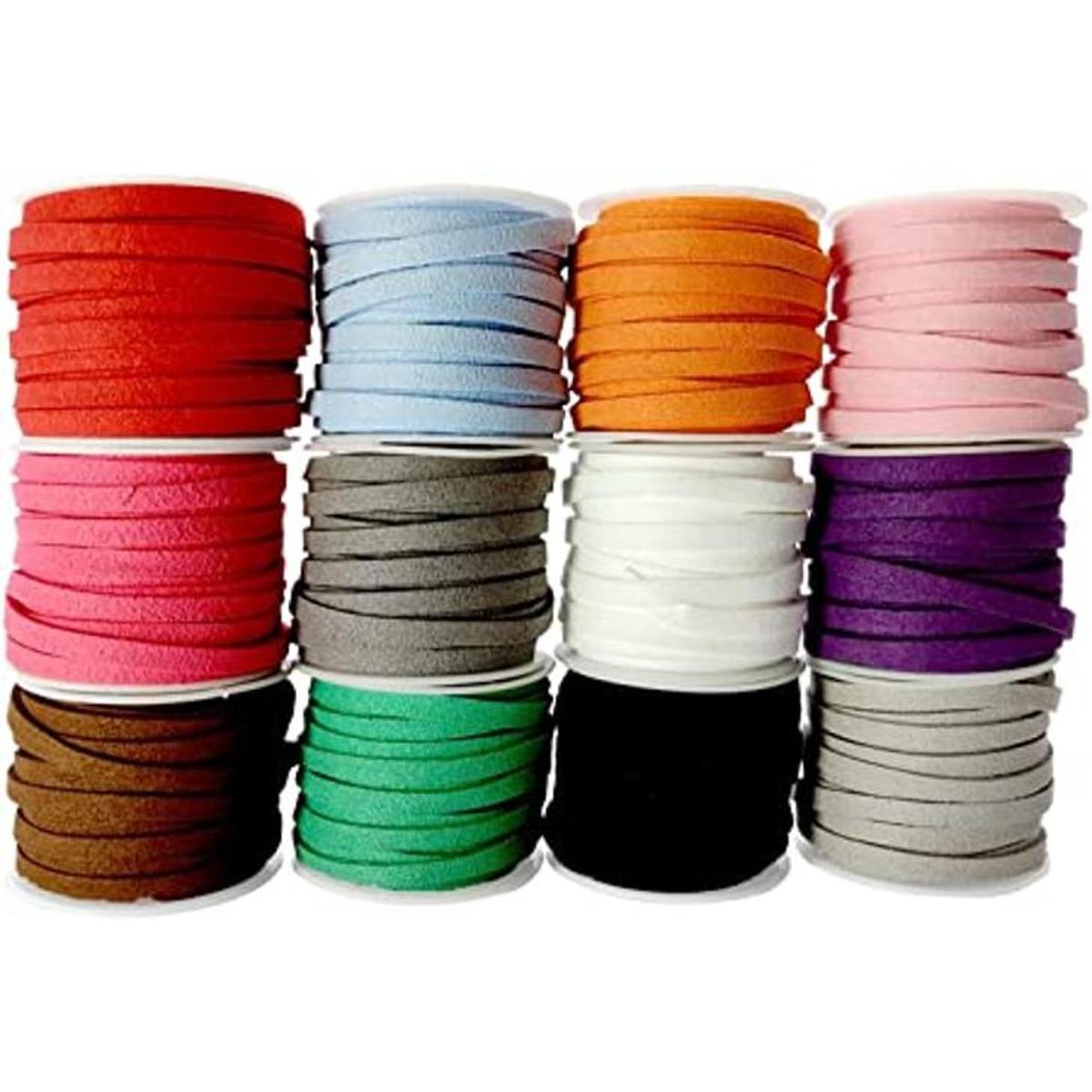Pamir Tong 12 rollos de 120 yardas de cordón de cuero de
