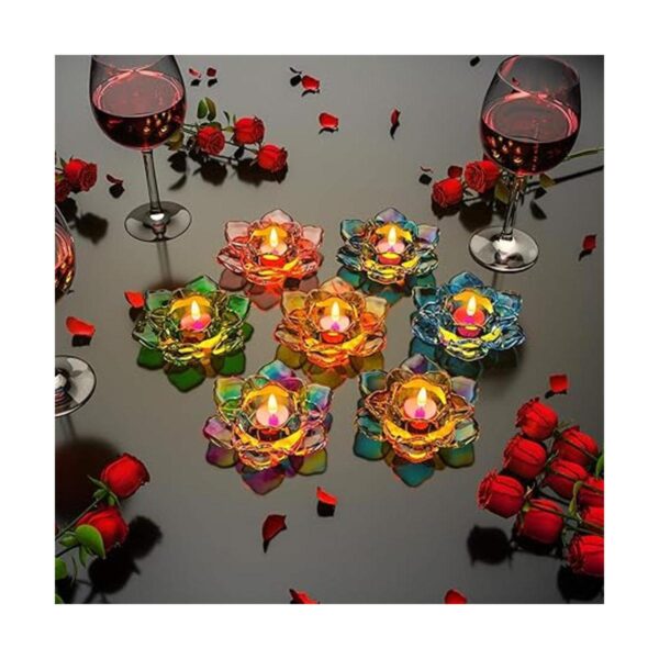 Palksky Lotus Moldes de resina para velas de té moldes