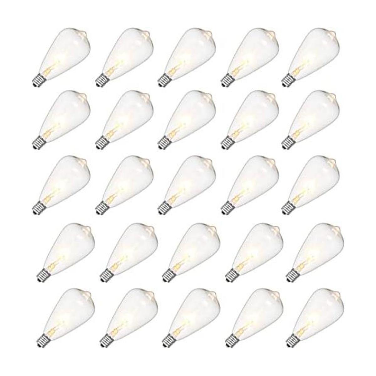 Pallerina Paquete de 25 bombillas Edison 5 W base de