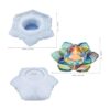 Palksky Lotus Moldes de resina para velas de té moldes