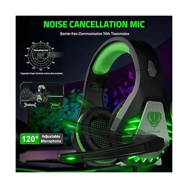 Pacrate Gaming Headset with Microphone for PC PS4 Headset_2