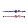 Pack de 2 collares de gato con bandera americana con_4