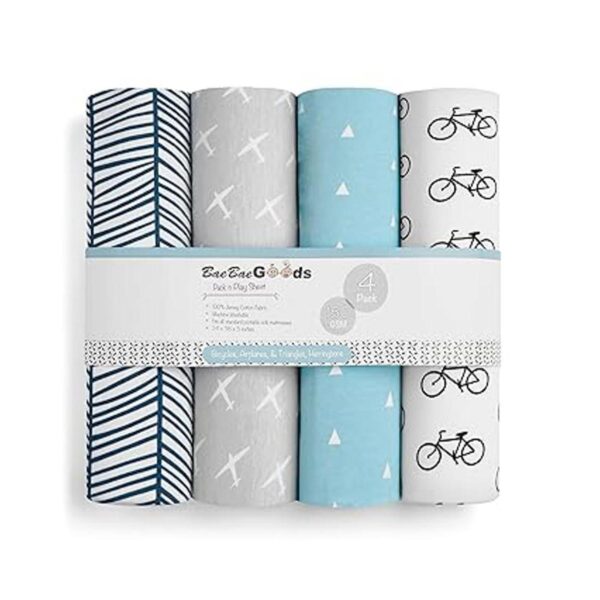 Pack n Play Sheets Pack y juego de sábanas de 3 unidades_2