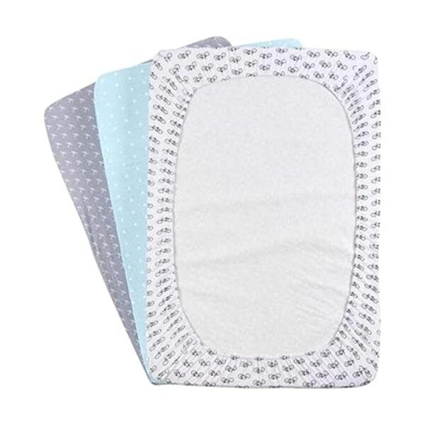 Pack n Play Sheets Pack y juego de sábanas de 3 unidades_5