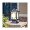 PTOUG Luz solar LED para poste al aire libre lámpara de