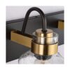 PRESDE Lámparas de tocador de baño vintage negras sobre_3