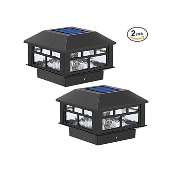 POWGDLT Luces solares para postes para exteriores luces_1