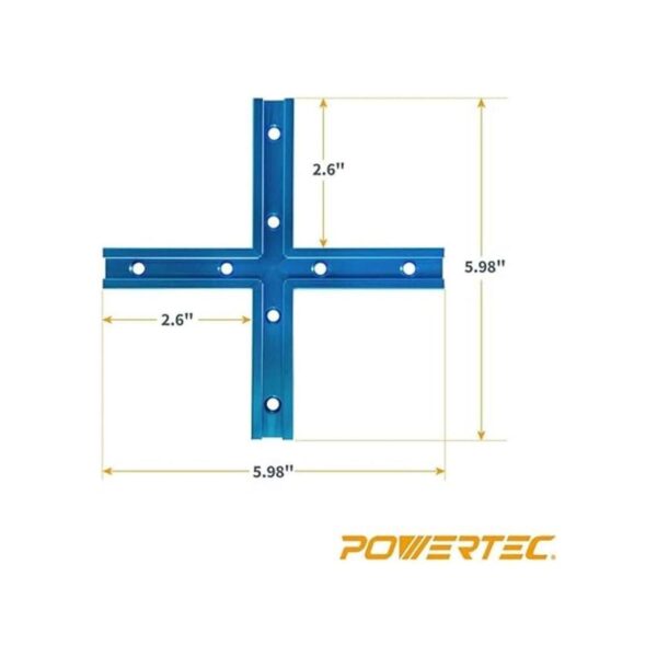 POWERTEC 71698 Kit de intersección de pista T 2 unidades