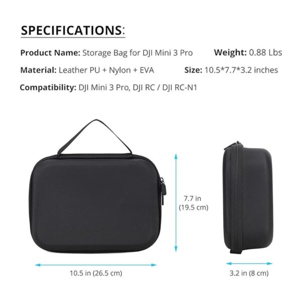 PONYRC Bolsa de almacenamiento portátil para DJI Mini 3_5