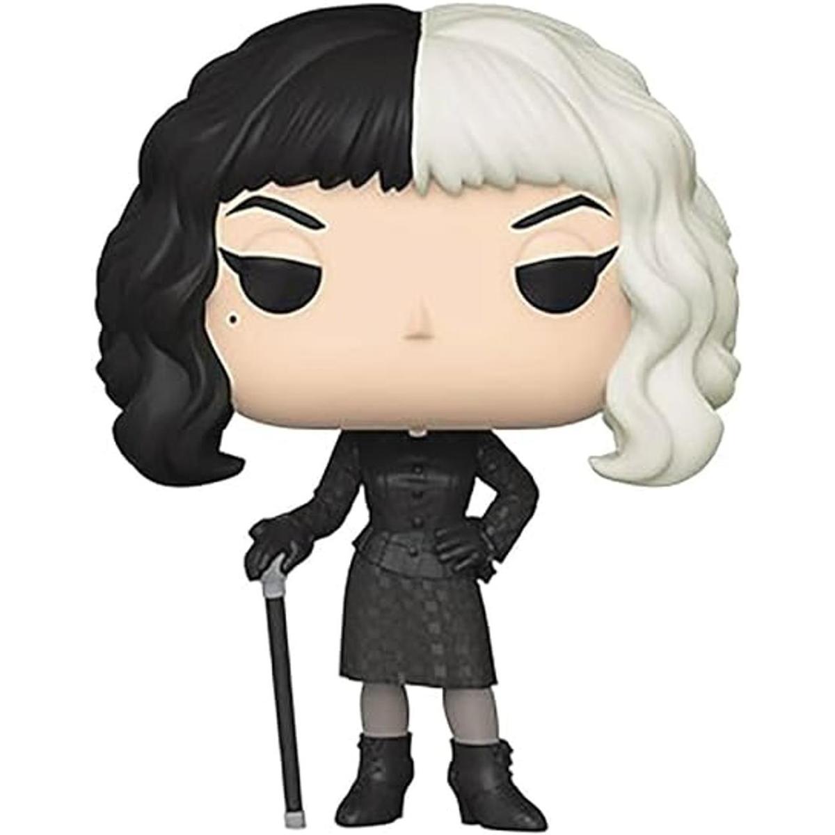 POP Disney Cruella Cruella en vestido negro multicolor