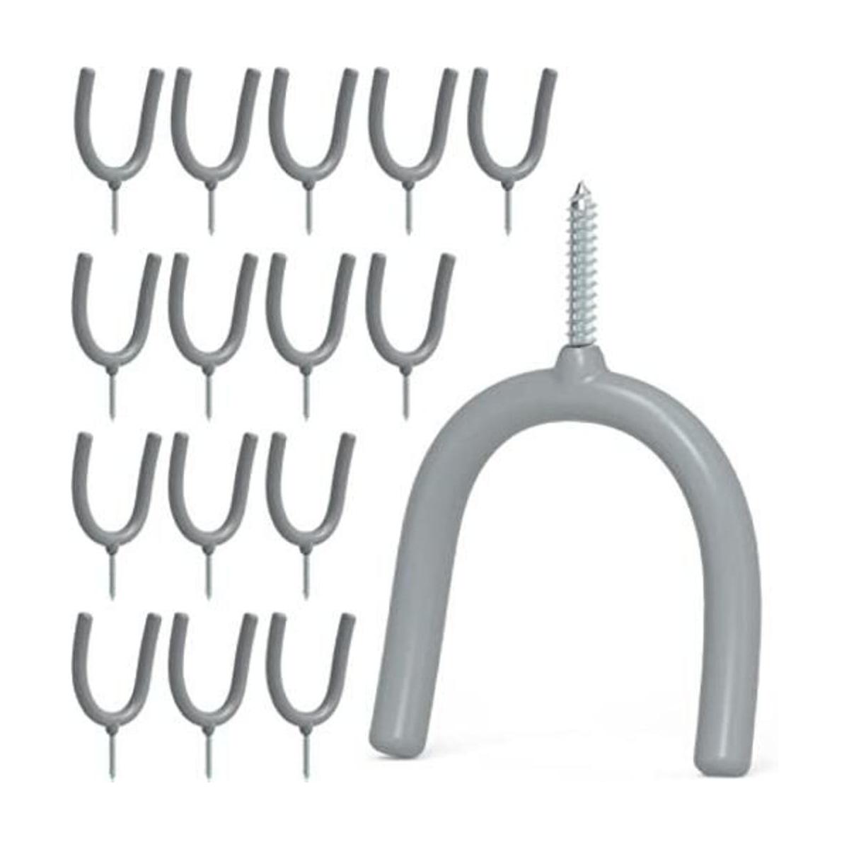POETISKE Ganchos para colgar en U con tornillos para