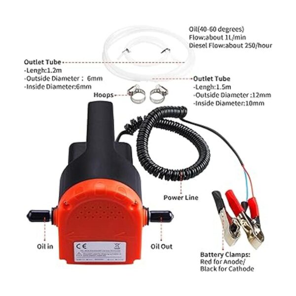 PLUMIA Extractor de bomba de cambio de aceite de 12 V y_2