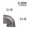 PIPE DCOR Codo de hierro maleable negro de 90 grados 4_2