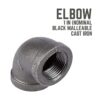 PIPE DCOR Codo de hierro maleable negro de 90 grados 4_3