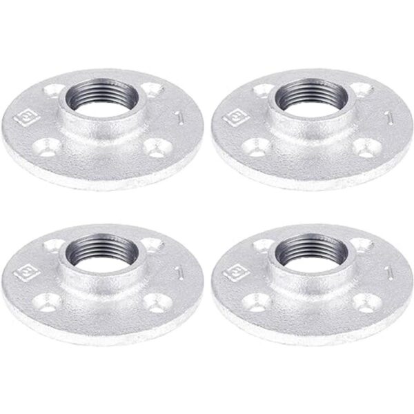 PIPE DCOR Brida de piso de hierro maleable galvanizado_1