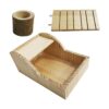PINVNBY Caja de baño de arena para hámster de madera para
