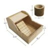 PINVNBY Caja de baño de arena para hámster de madera para