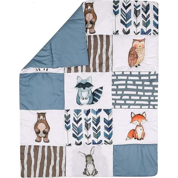 PINNKKU Juego de ropa de cama de 3 piezas con animales del