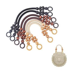PH PandaHall 6 asas de madera con cuentas 3 colores de