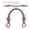 PH PandaHall 6 asas de madera con cuentas 3 colores de