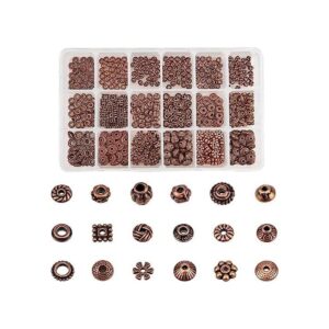 PH PandaHall 540pcs 18 estilos de cuentas espaciadoras de