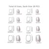 PH PandaHall 160 pcs 8 Sizes 304 Stainless Steel Snap On