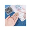 PH PandaHall 160 pcs 8 Sizes 304 Stainless Steel Snap On