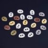 PH PandaHall 120 piezas de 6 colores ovalados 2 agujeros