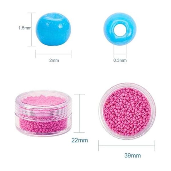 PH PandaHall 24 000 cuentas de cristal multicolor 24