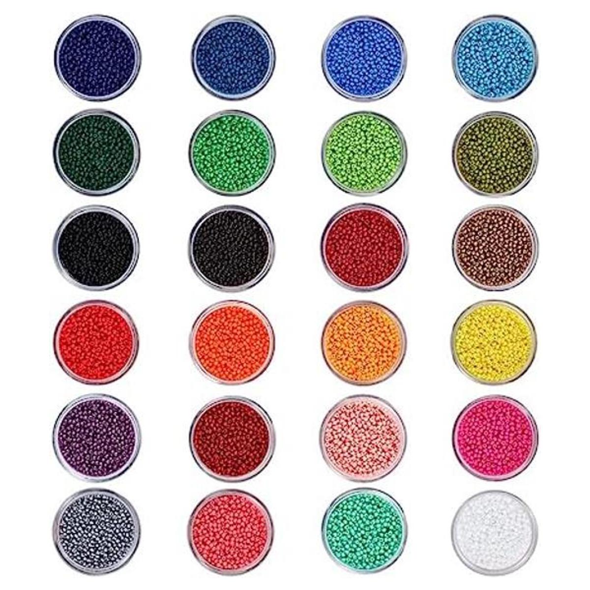 PH PandaHall 24 000 cuentas de cristal multicolor 24