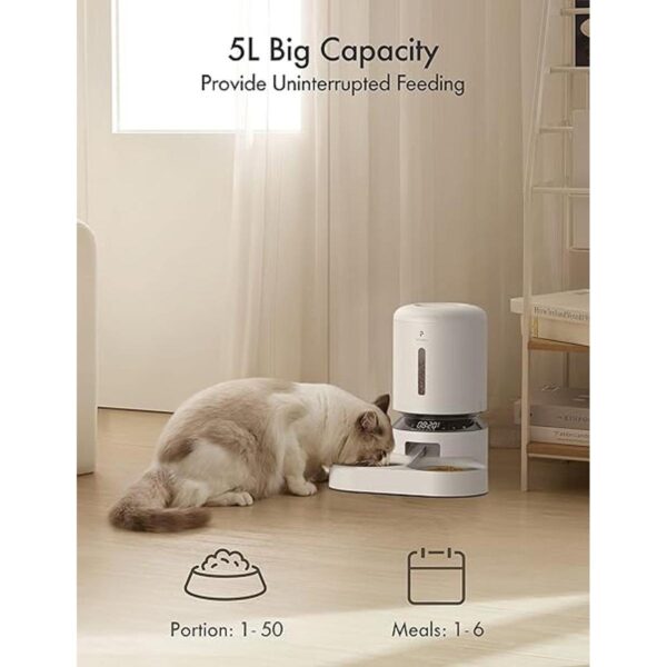 PETLIBRO Automatic Cat Feeder for Two Cats 5L Dry Food_4