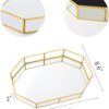 PENGKE Bandeja decorativa de espejo bandeja de espejo_2