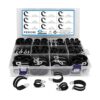 PEROMI Kit surtido de 90 abrazaderas de cable de acero_1