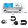 PEROMI Kit surtido de 90 abrazaderas de cable de acero_6