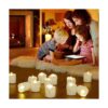 PChero Luces de té a pilas con temporizador 12 velas LED_5